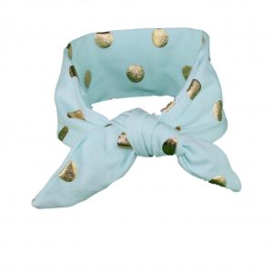 Turquoise & Gold Baby/Toddler Hair Wrap (Hand wash only)