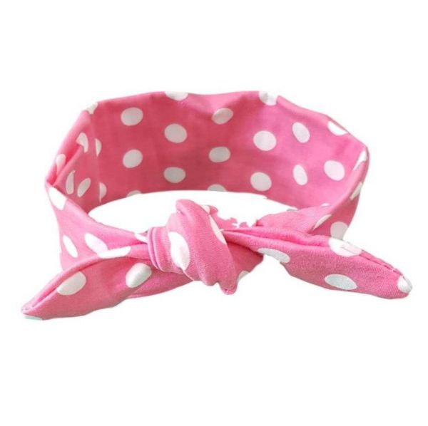 Light Pink & White Spotty Baby/Toddler Hair Wrap