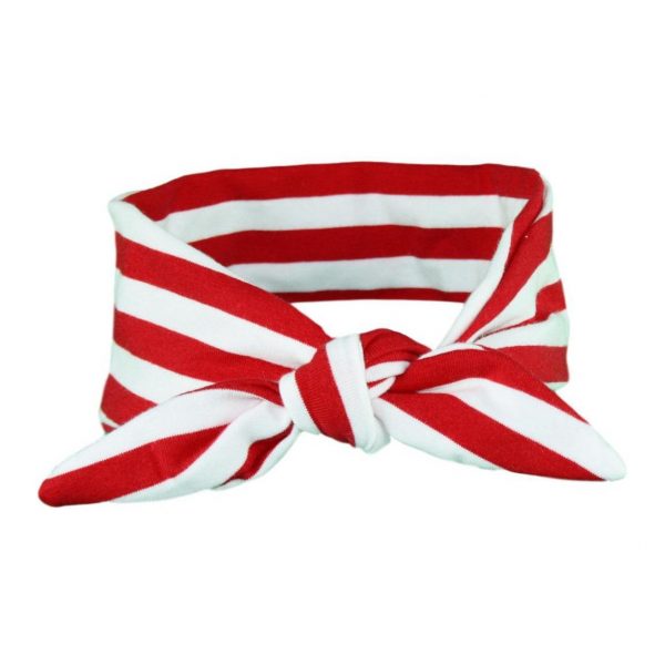 Red & White Stripey Baby/Toddler Hair Wrap