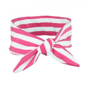 Fuchsia Pink & White Stripey Baby/Toddler Hair Wrap
