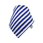 Blue & white stripe Frankie Lola bib