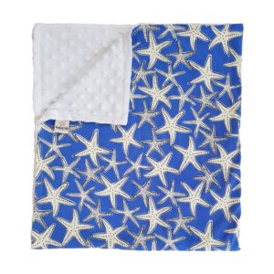 Blue Starfish Baby Blanket